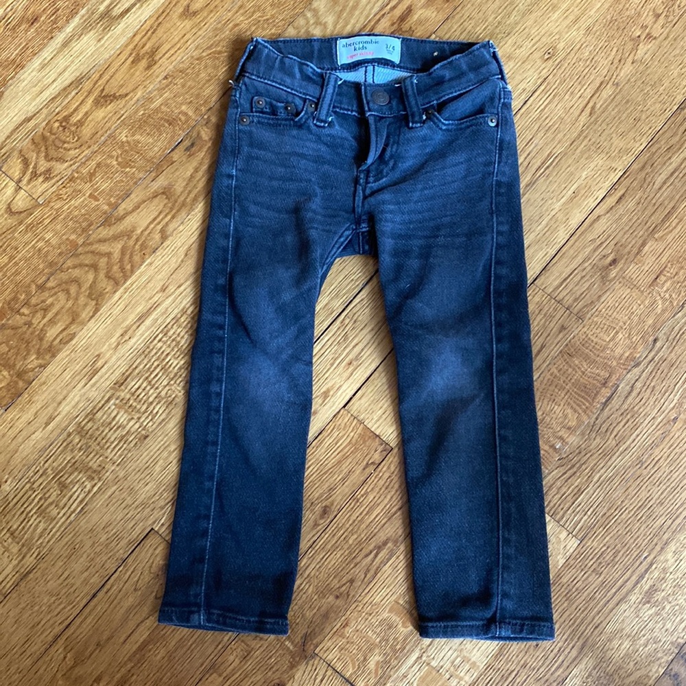 Abercrombie kids size 3/4 black jeans